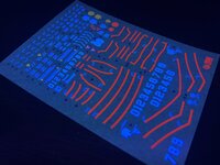 Flaming-Snow MG-85 Rick Dom Fluorescent Decals