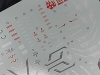 Flaming-Snow MG-07 Gundam Fenice Rinascita Fluorescent Decals