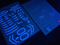Flaming-Snow MG-22 PMX-003 The-O Fluorescent Decals