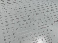 Flaming-Snow MG-22 PMX-003 The-O Fluorescent Decals