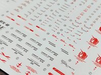 Flaming-Snow MG-116 Unicorn Perfectibility Fluorescent Decals