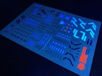 Flaming-Snow MG-76 Virtue Gundam Fluorescent Decals