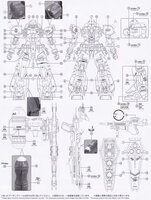 Flaming-Snow MG-84 Zaku Warrior (Live Concert Ver.) Fluorescent Decals