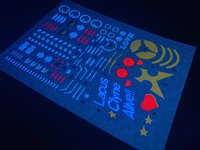Flaming-Snow MG-84 Zaku Warrior (Live Concert Ver.) Fluorescent Decals