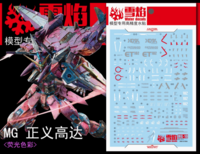 Flaming-Snow MG-10 Justice Gundam Fluorescent Decals