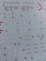 Flaming-Snow MG-10 Justice Gundam Fluorescent Decals