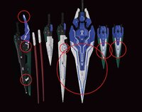 Flaming-Snow PG-02-2 OO Gundam Seven Sword/G Inspection Fluorescent Decals