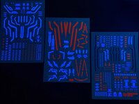 Flaming-Snow PG-02-2 OO Gundam Seven Sword/G Inspection Fluorescent Decals