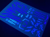 Flaming-Snow PG-02 OO Gundam Seven Sword/G Fluorescent Decals