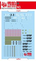 Flaming-Snow MG-29 Guntank Fluorescent Decals