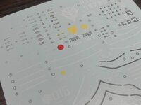 Flaming-Snow MG-101 Gyan Fluorescent Decals