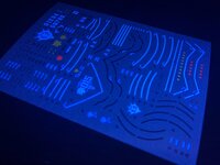 Flaming-Snow MG-101 Gyan Fluorescent Decals