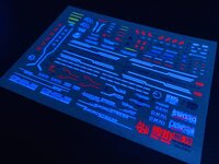 Flaming-Snow MG-79 Launcher Striker/Sword Striker Pack Fluorescent Decals