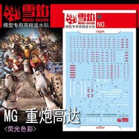 Flaming-Snow MG-129 Heavyarms EW Fluorescent Decals