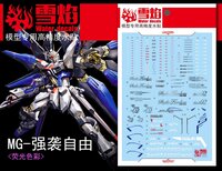 Flaming-Snow MG-59 Strike Freedom Fluorescent Decals