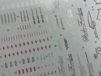 Flaming-Snow MG-59 Strike Freedom Fluorescent Decals