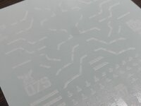 Flaming-Snow MG-48 MSM-07 Z&#039;Gok Fluorescent Decals