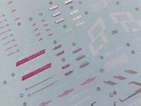 Flaming-Snow MG-60 Infinite Justice Fluorescent Decals