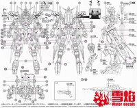 Flaming-Snow MG-182 Gundam Vidar Fluorescent Decals