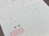Flaming-Snow MG-99  RX-77-2 Guncannon Fluorescent Decals