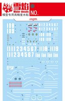 Flaming-Snow MG-99  RX-77-2 Guncannon Fluorescent Decals