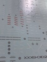 Flaming-Snow MG-62 Deathscythe EW Fluorescent Decals