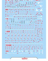 Flaming-Snow FIX 1/100 Snow White Fluorescent Decals