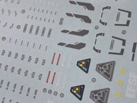 Flaming-Snow MG-39 Jegan Fluorescent Decals