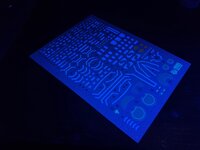 Flaming-Snow MG-92 Astraea Type F Fluorescent Decals