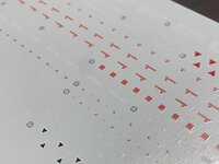 Flaming-Snow MG-95 Gundam F90 Mission Pack E/S-Type Fluorescent Decals