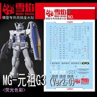 Flaming-Snow MG-155 RX-78-3 G3 (Ver. 2.0) Fluorescent Decals