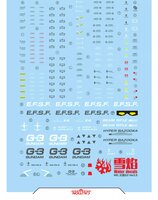 Flaming-Snow MG-155 RX-78-3 G3 (Ver. 2.0) Fluorescent Decals