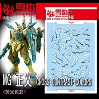 Flaming-Snow MG-170 Justice Gundam (Cross Contrast Colors) Hot Stamp Decals