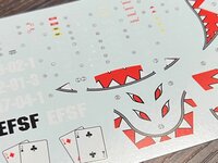 Flaming-Snow MG-118 RB-79 Ball Shark Mouth Fluorescent Decals