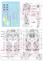 Flaming-Snow MG-175 Anavel Gato&#039;s Zaku II Fluorescent Decals