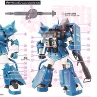 Flaming-Snow MG-178 Zaku II Robert Gilliam&#039;s Custom Fluorescent Decals