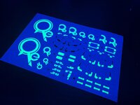Flaming-Snow MG-121 RX-78-2 Ver. 3.0 (Recirculation Color/Neon Green) Fluorescent Decals