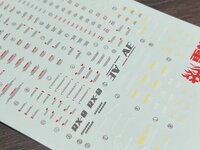 Flaming-Snow MG-112 Unicorn OVA Fluorescent Decals