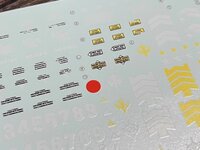 Flaming-Snow MG-102 MS-07B-3 Gouf Custom Fluorescent Decals
