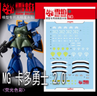 Flaming-Snow MG-166 Anavel Gato&#039;s Gelgoog 2.0 Fluorescent Decals