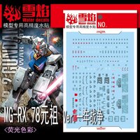 Flaming-Snow MG-145 RX-78-2 One Year War Fluorescent Decals