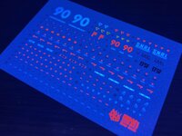 Flaming-Snow MG-94 F90 Fluorescent Decals