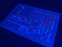 Flaming-Snow MG-100 GAT-X105B Build Strike Gundam Fluorescent Decals