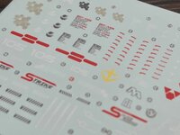 Flaming-Snow MG-100 GAT-X105B Build Strike Gundam Fluorescent Decals