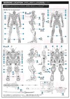 Flaming-Snow MG-122 Gundam Barbatos (recirculation color/neon blue) Fluorescent Decals