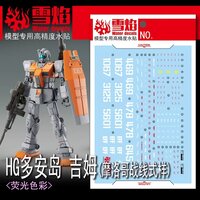 Flaming-Snow HG-78 RGM-79 GM (Moroccan Front Type) Fluorescent Decals
