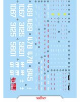 Flaming-Snow HG-78 RGM-79 GM (Moroccan Front Type) Fluorescent Decals