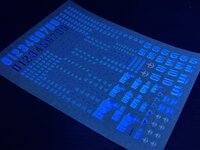 Flaming-Snow HG-13 GM Sniper / Blue Destiny Series Fluorescent Decals