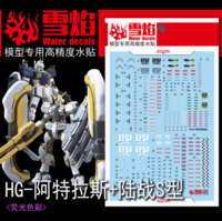 Flaming-Snow HG-03 Atlas + Ground Type S Fluorescent Decals