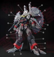 Flaming-Snow HG-85 Destroy Gundam Fluorescent Decals